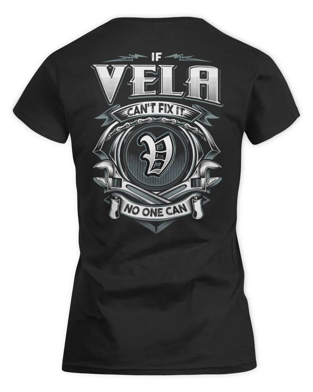 VELA AP81-K4-626 - Personalized Ahmed Quote Apparel “If Ahmed Can't Fix It, No One Can” - Women's Standard T-Shirt - Black