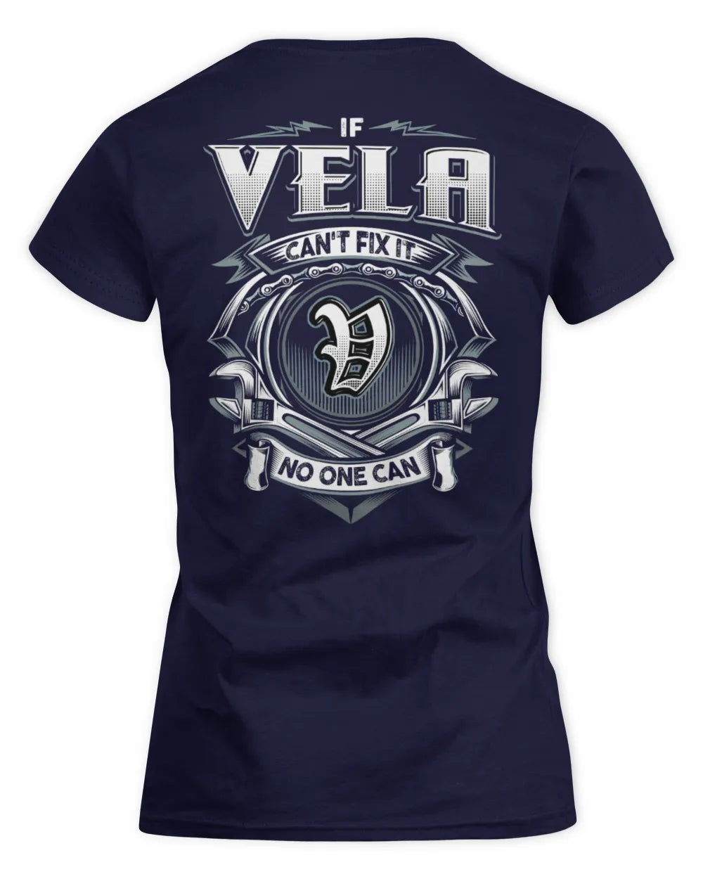 VELA AP81-K4-626 - Personalized Ahmed Quote Apparel “If Ahmed Can't Fix It, No One Can” - Women's Standard T-Shirt - Navy