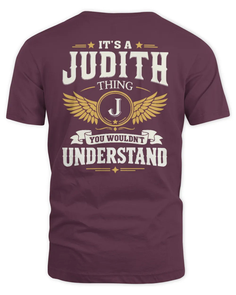 JUDITH KT06-M008 It’s a [NAME] Thing – You Wouldn’t Understand | Personalized Vintage T-Shirt - Unisex Standard T-Shirt - Maroon