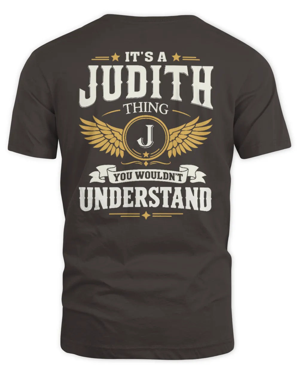 JUDITH KT06-M008 It’s a [NAME] Thing – You Wouldn’t Understand | Personalized Vintage T-Shirt - Unisex Standard T-Shirt - Dark Chocolate
