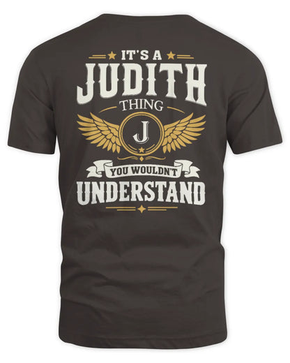 JUDITH KT06-M008 It’s a [NAME] Thing – You Wouldn’t Understand | Personalized Vintage T-Shirt - Unisex Standard T-Shirt - Dark Chocolate