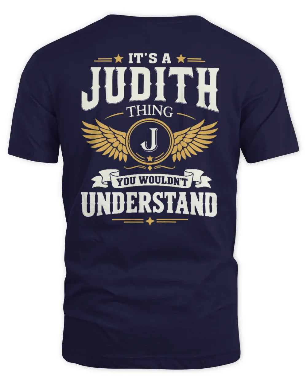 JUDITH KT06-M008 It’s a [NAME] Thing – You Wouldn’t Understand | Personalized Vintage T-Shirt - Unisex Standard T-Shirt - Navy
