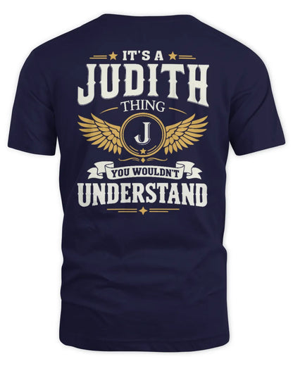 JUDITH KT06-M008 It’s a [NAME] Thing – You Wouldn’t Understand | Personalized Vintage T-Shirt - Unisex Standard T-Shirt - Navy