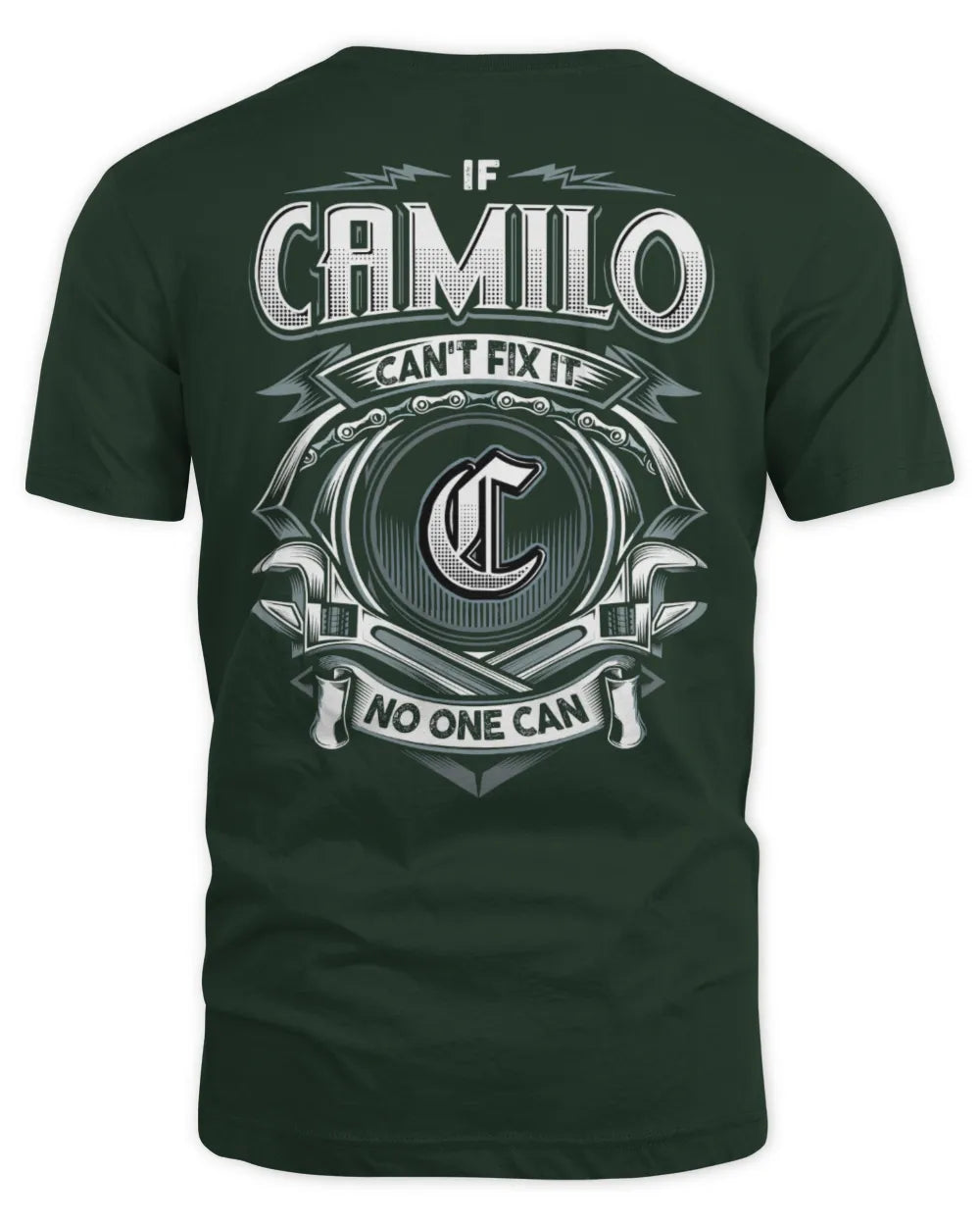CAMILO AP81-K4-626 - Personalized Ahmed Quote Apparel “If Ahmed Can't Fix It, No One Can” - Unisex Standard T-Shirt - Forest Green