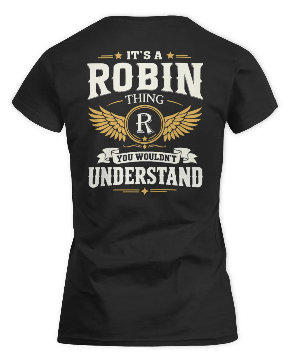 ROBIN KT06-M008 It’s a [NAME] Thing – You Wouldn’t Understand | Personalized Vintage T-Shirt - Women's Standard T-Shirt - Black