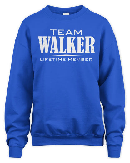 WALKER BL62-K4-128 - Personalized “Team NAME Lifetime Member” - Unisex Sweatshirt - Royal