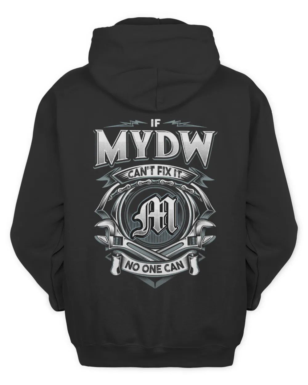 MYDW AP81-K4-626 - Personalized Ahmed Quote Apparel “If Ahmed Can't Fix It, No One Can” - Unisex Hoodie - Black