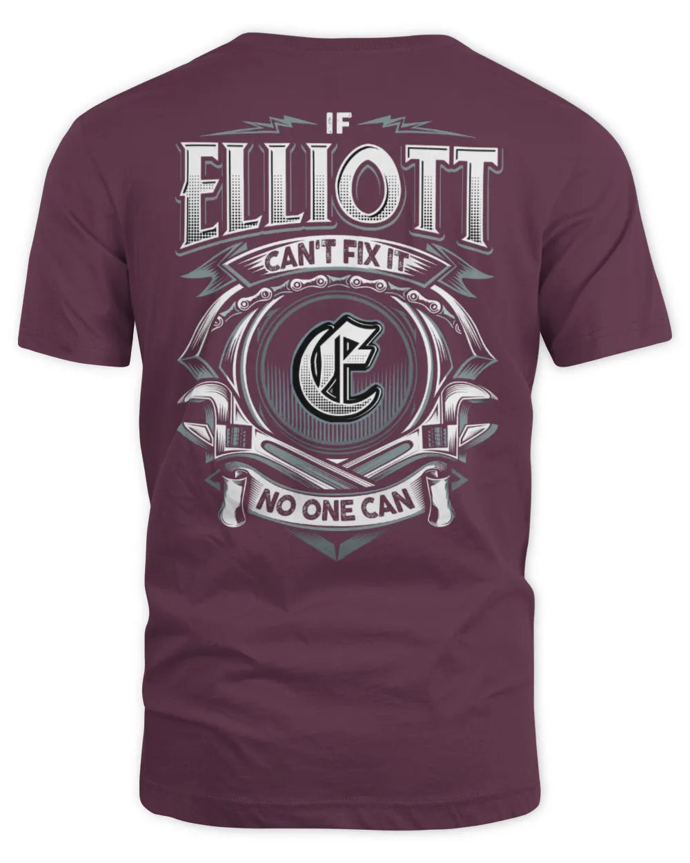 ELLIOTT AP81-K4-626 - Personalized Ahmed Quote Apparel “If Ahmed Can't Fix It, No One Can” - Unisex Standard T-Shirt - Maroon