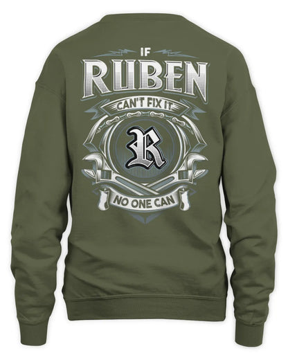 RUBEN AP81-K4-626 - Personalized Ahmed Quote Apparel “If Ahmed Can't Fix It, No One Can” - Unisex Sweatshirt - Military Green