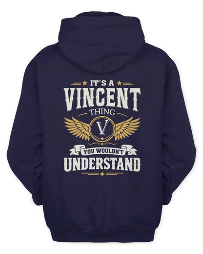 VINCENT KT06-M008 It’s a [NAME] Thing – You Wouldn’t Understand | Personalized Vintage T-Shirt - Unisex Hoodie - Navy