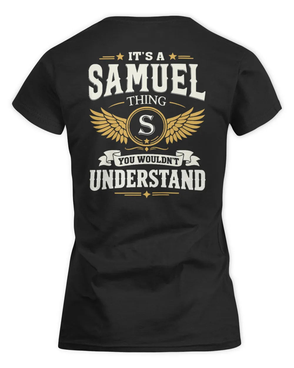 SAMUEL KT06-M008 It’s a [NAME] Thing – You Wouldn’t Understand | Personalized Vintage T-Shirt - Women's Standard T-Shirt - Black