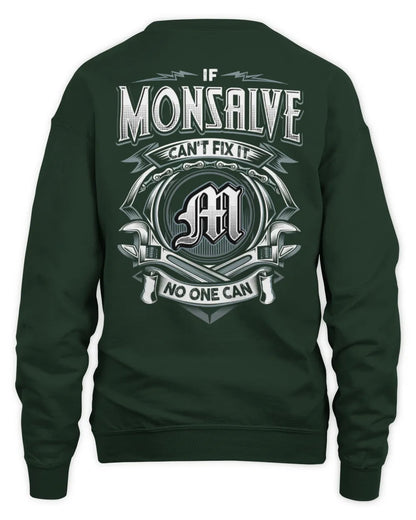 MONSALVE AP81-K4-626 - Personalized Ahmed Quote Apparel “If Ahmed Can't Fix It, No One Can” - Unisex Sweatshirt - Forest Green