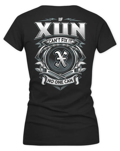 XUN AP81-K4-626 - Personalized Ahmed Quote Apparel “If Ahmed Can't Fix It, No One Can” - Women's V-Neck T-Shirt - Black