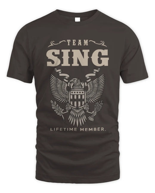 SING TP06-K82 – Personalized Classic Style Apparel “Team NAME Lifetime Member”