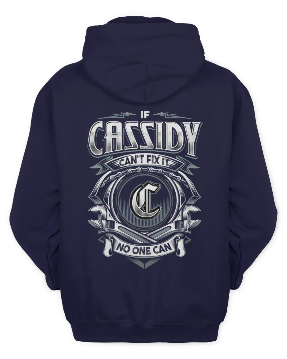 CASSIDY AP81-K4-626 - Personalized Ahmed Quote Apparel “If Ahmed Can't Fix It, No One Can” - Unisex Hoodie - Navy