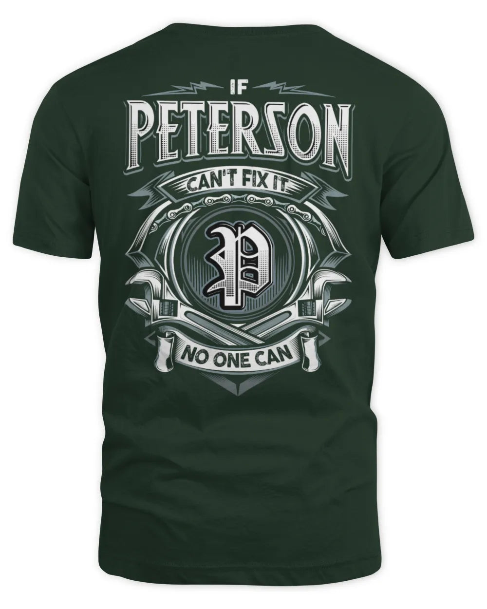 PETERSON AP81-K4-626 - Personalized Ahmed Quote Apparel “If Ahmed Can't Fix It, No One Can” - Unisex Standard T-Shirt - Forest Green
