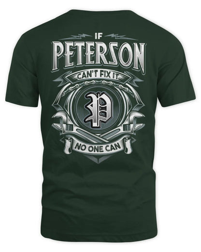 PETERSON AP81-K4-626 - Personalized Ahmed Quote Apparel “If Ahmed Can't Fix It, No One Can” - Unisex Standard T-Shirt - Forest Green