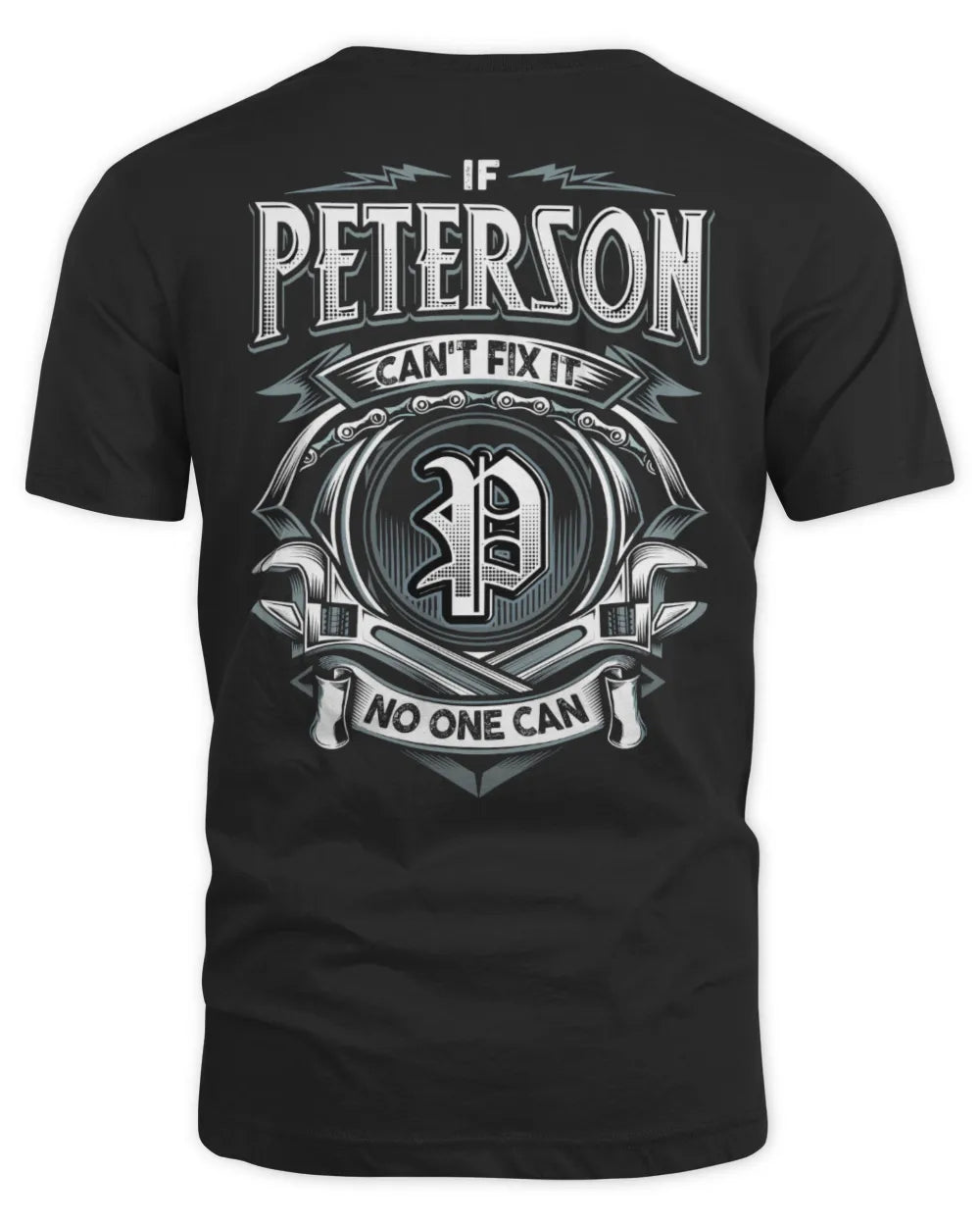 PETERSON AP81-K4-626 - Personalized Ahmed Quote Apparel “If Ahmed Can't Fix It, No One Can” - Unisex Standard T-Shirt - Black
