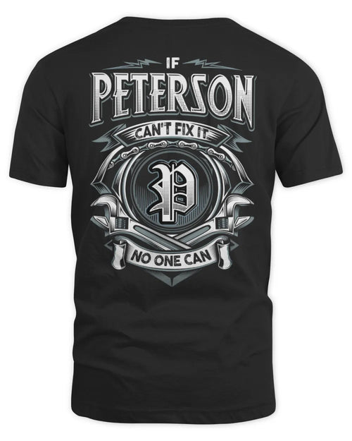 PETERSON AP81-K4-626 - Personalized Ahmed Quote Apparel “If Ahmed Can't Fix It, No One Can” - Unisex Standard T-Shirt - Black
