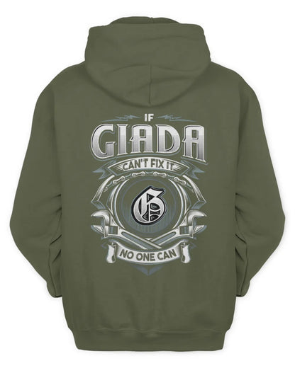 GIADA AP81-K4-626 - Personalized Ahmed Quote Apparel “If Ahmed Can't Fix It, No One Can” - Unisex Hoodie - Military Green