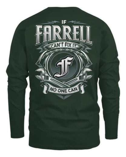 FARRELL AP81-K4-626 - Personalized Ahmed Quote Apparel “If Ahmed Can't Fix It, No One Can” - Men's Long Sleeved T-Shirt - Forest Green