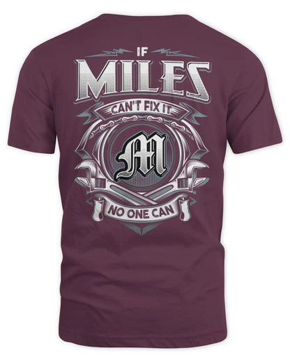 MILES AP81-K4-626 - Personalized Ahmed Quote Apparel “If Ahmed Can't Fix It, No One Can” - Unisex Standard T-Shirt - Maroon