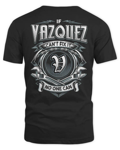 VAZQUEZ AP81-K4-626 - Personalized Ahmed Quote Apparel “If Ahmed Can't Fix It, No One Can” - Unisex Standard T-Shirt - Black