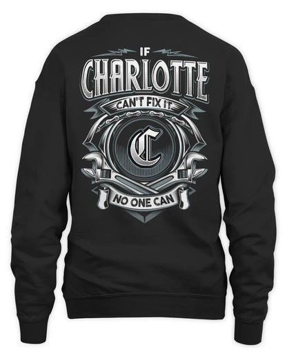 CHARLOTTE AP81-K4-626 - Personalized Ahmed Quote Apparel “If Ahmed Can't Fix It, No One Can” - Unisex Sweatshirt - Black