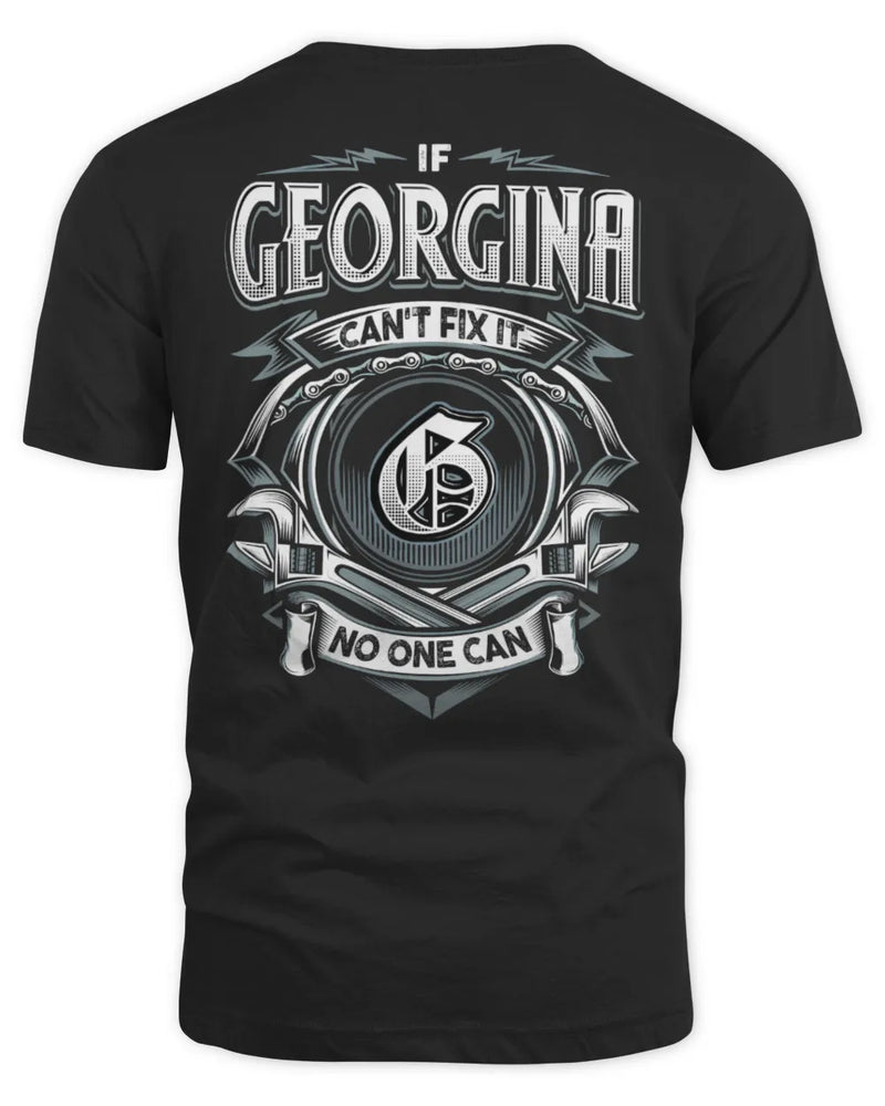 GEORGINA AP81-K4-626 - Personalized Ahmed Quote Apparel “If Ahmed Can't Fix It, No One Can” - Unisex Standard T-Shirt - Black