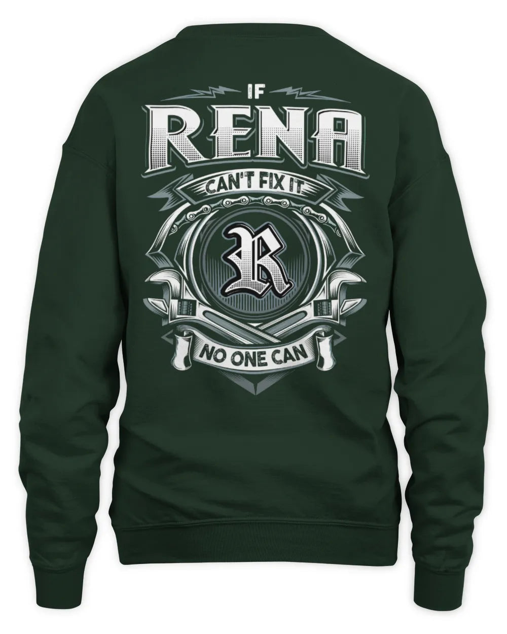 RENA AP81-K4-626 - Personalized Ahmed Quote Apparel “If Ahmed Can't Fix It, No One Can” - Unisex Sweatshirt - Forest Green