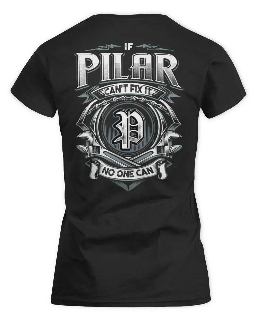 PILAR AP81-K4-626 - Personalized Ahmed Quote Apparel “If Ahmed Can't Fix It, No One Can” - Women's Standard T-Shirt - Black