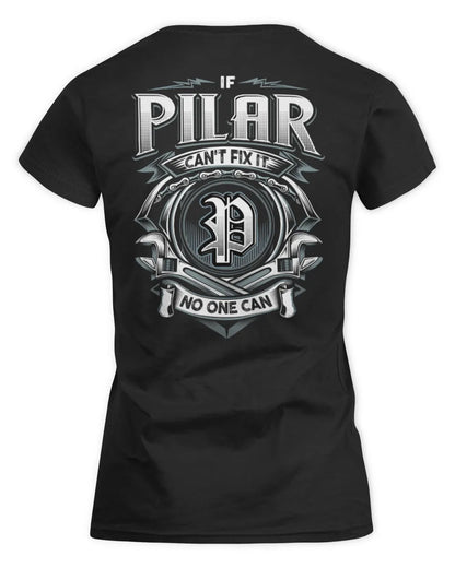 PILAR AP81-K4-626 - Personalized Ahmed Quote Apparel “If Ahmed Can't Fix It, No One Can” - Women's Standard T-Shirt - Black