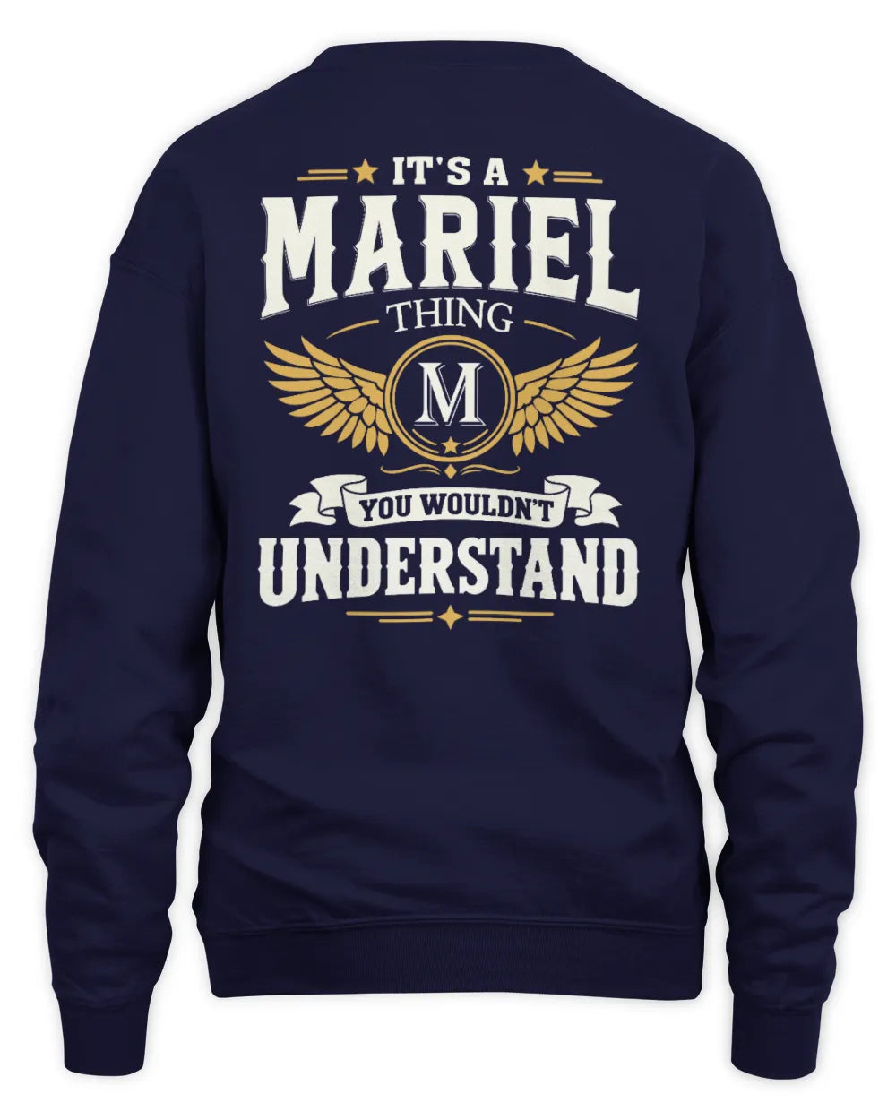 MARIEL KT06-M008 It’s a [NAME] Thing – You Wouldn’t Understand | Personalized Vintage T-Shirt - Unisex Sweatshirt - Navy