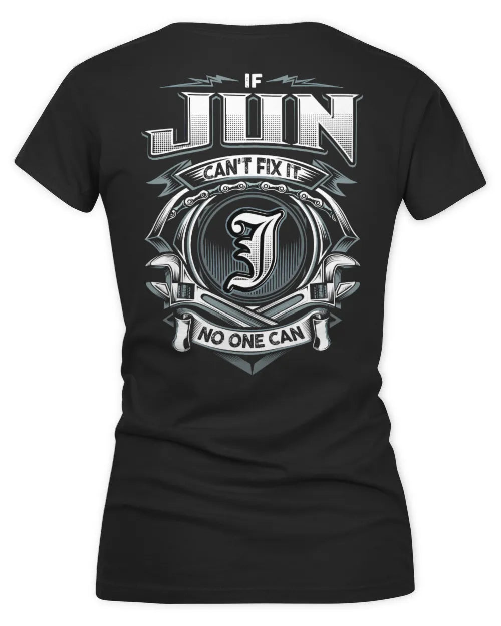 JUN AP81-K4-626 - Personalized Ahmed Quote Apparel “If Ahmed Can't Fix It, No One Can” - Women's V-Neck T-Shirt - Black