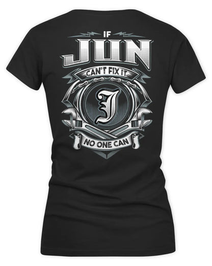 JUN AP81-K4-626 - Personalized Ahmed Quote Apparel “If Ahmed Can't Fix It, No One Can” - Women's V-Neck T-Shirt - Black