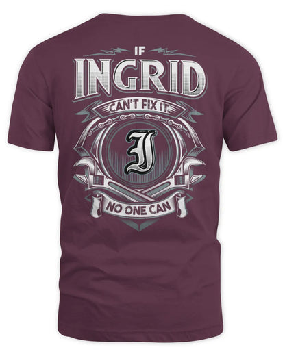 INGRID AP81-K4-626 - Personalized Ahmed Quote Apparel “If Ahmed Can't Fix It, No One Can” - Unisex Standard T-Shirt - Maroon