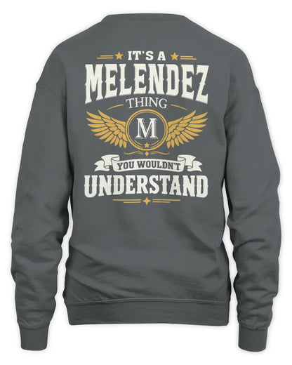 MELENDEZ KT06-M008 It’s a [NAME] Thing – You Wouldn’t Understand | Personalized Vintage T-Shirt - Unisex Sweatshirt - Charcoal