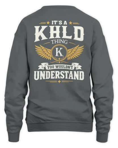 KHLD KT06-M008 It’s a [NAME] Thing – You Wouldn’t Understand | Personalized Vintage T-Shirt - Unisex Sweatshirt - Charcoal