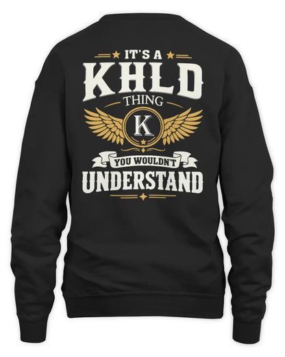 KHLD KT06-M008 It’s a [NAME] Thing – You Wouldn’t Understand | Personalized Vintage T-Shirt - Unisex Sweatshirt - Black