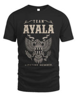 AYALA TP06-K82 – Personalized Classic Style Apparel “Team NAME Lifetime Member” - Unisex Standard T-Shirt - Black