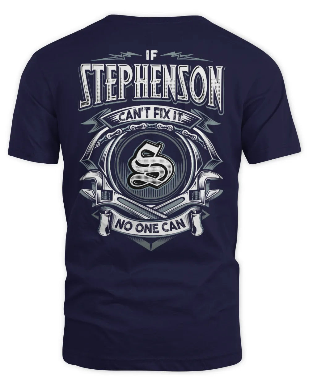 STEPHENSON AP81-K4-626 - Personalized Ahmed Quote Apparel “If Ahmed Can't Fix It, No One Can” - Unisex Standard T-Shirt - Navy