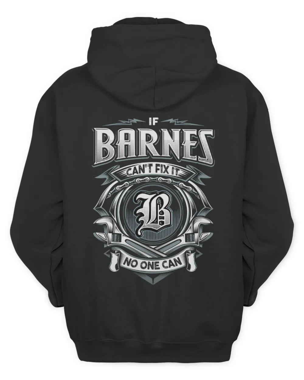 BARNES AP81-K4-626 - Personalized Ahmed Quote Apparel “If Ahmed Can't Fix It, No One Can” - Unisex Hoodie - Black