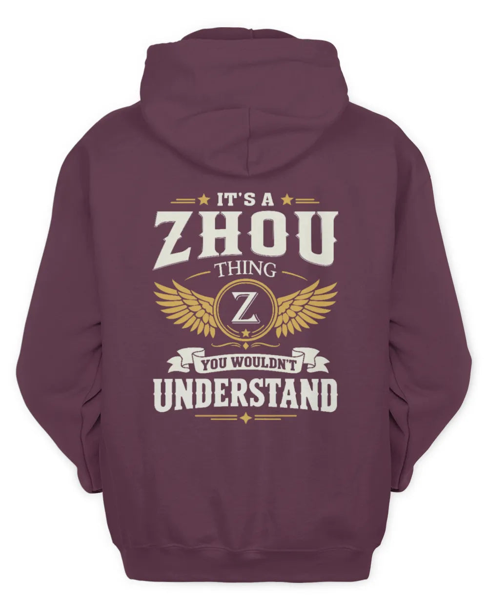 ZHOU KT06-M008 It’s a [NAME] Thing – You Wouldn’t Understand | Personalized Vintage T-Shirt - Unisex Hoodie - Maroon