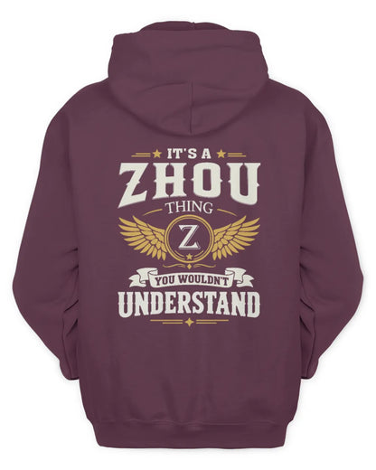 ZHOU KT06-M008 It’s a [NAME] Thing – You Wouldn’t Understand | Personalized Vintage T-Shirt - Unisex Hoodie - Maroon