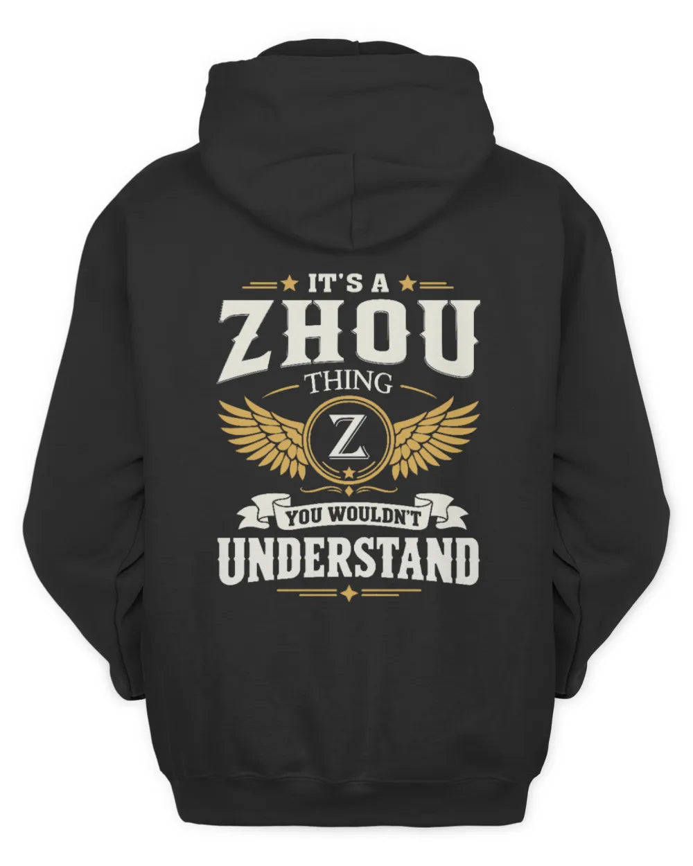ZHOU KT06-M008 It’s a [NAME] Thing – You Wouldn’t Understand | Personalized Vintage T-Shirt - Unisex Hoodie - Black