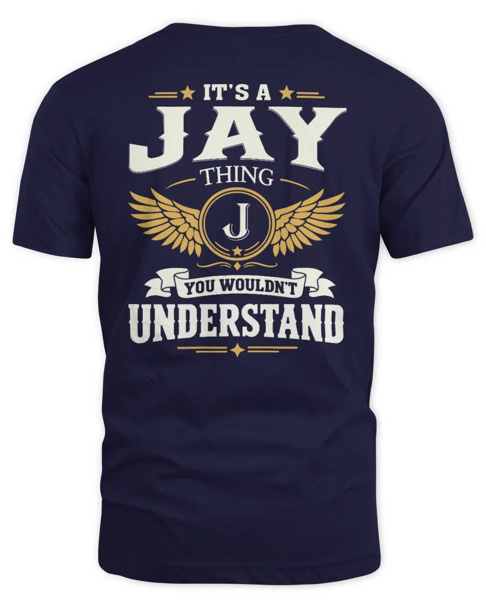 JAY KT06-M008 It’s a [NAME] Thing – You Wouldn’t Understand | Personalized Vintage T-Shirt - Unisex Standard T-Shirt - Navy