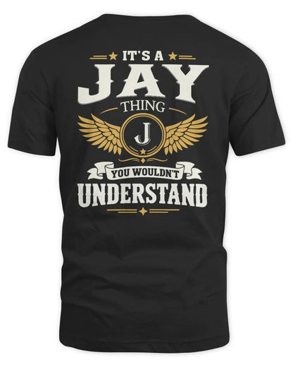 JAY KT06-M008 It’s a [NAME] Thing – You Wouldn’t Understand | Personalized Vintage T-Shirt - Unisex Standard T-Shirt - Black