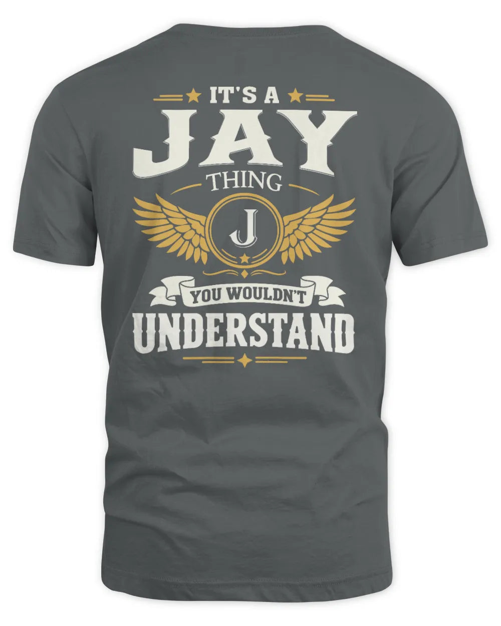 JAY KT06-M008 It’s a [NAME] Thing – You Wouldn’t Understand | Personalized Vintage T-Shirt - Unisex Standard T-Shirt - Charcoal