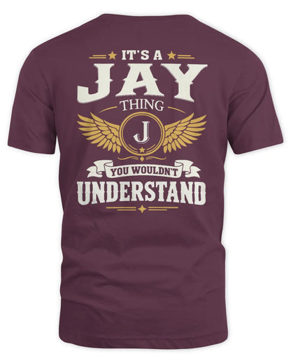 JAY KT06-M008 It’s a [NAME] Thing – You Wouldn’t Understand | Personalized Vintage T-Shirt - Unisex Standard T-Shirt - Maroon