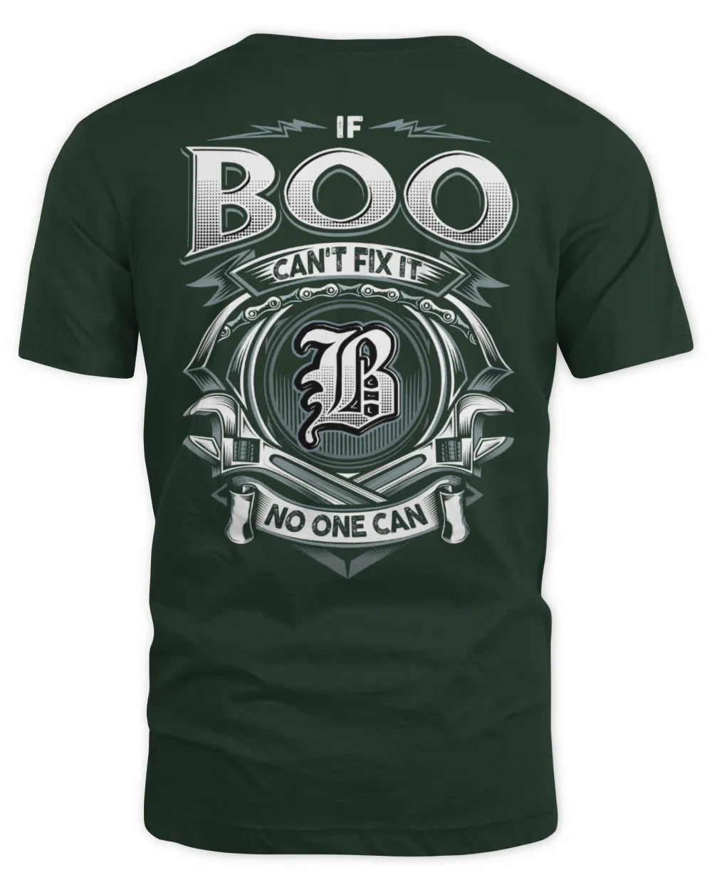 BOO AP81-K4-626 - Personalized Ahmed Quote Apparel “If Ahmed Can't Fix It, No One Can” - Unisex Standard T-Shirt - Forest Green